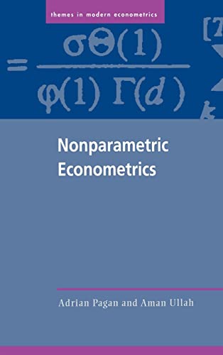 9780521355643: Nonparametric Econometrics: Adrian Pagan, Aman Ullah