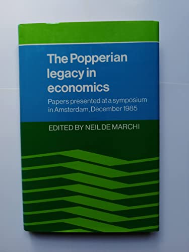 Beispielbild fr The Popperian Legacy in Economics zum Verkauf von Better World Books