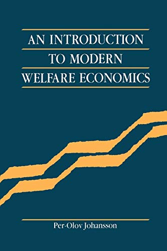 9780521356954: An Introduction to Modern Welfare Economics Paperback