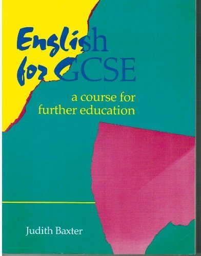 Imagen de archivo de English for GCSE: A Course for Further Education a la venta por AwesomeBooks