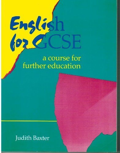 Stock image for English for GCSE: A Course for Further Education for sale by AwesomeBooks