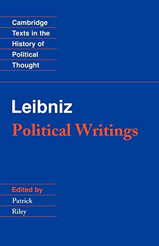 Imagen de archivo de Leibniz: Political Writings (Cambridge Texts in the History of Political Thought) a la venta por Hay-on-Wye Booksellers