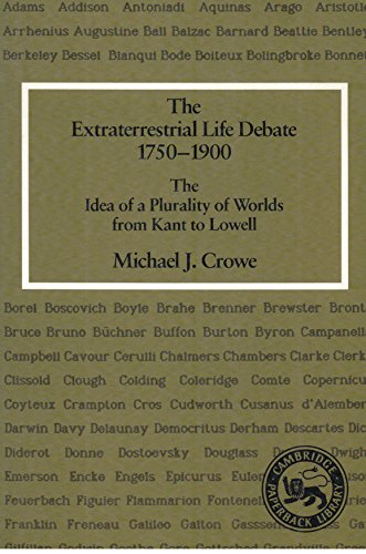 9780521359863: The Extraterrestrial Life Debate 1750–1900: The Idea of a Plurality of Worlds from Kant to Lowell