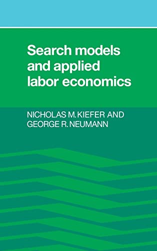 Stock image for Search Models and Applied Labor Economics for sale by Midtown Scholar Bookstore