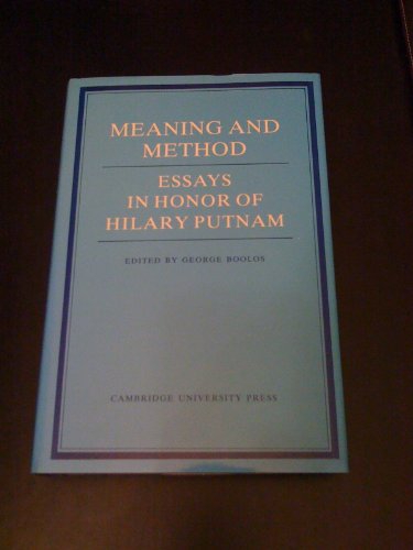 Imagen de archivo de Meaning and Method: Essays in Honor of Hilary Putnam a la venta por Books Unplugged