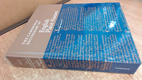 9780521362092: The Cambridge Dictionary of English Place-Names Hardback: Based on the Collections of the English Place-Name Society