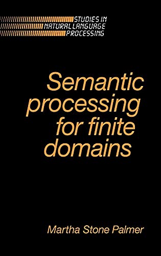 9780521362269: Semantic Processing for Finite Domains (Studies in Natural Language Processing)