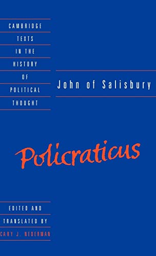 9780521363990: John of Salisbury: Policraticus Hardback (Cambridge Texts in the History of Political Thought)