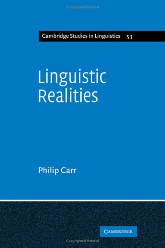 Imagen de archivo de Linguistic Realities : An Autonomist Metatheory for the Generative Enterprise a la venta por Better World Books