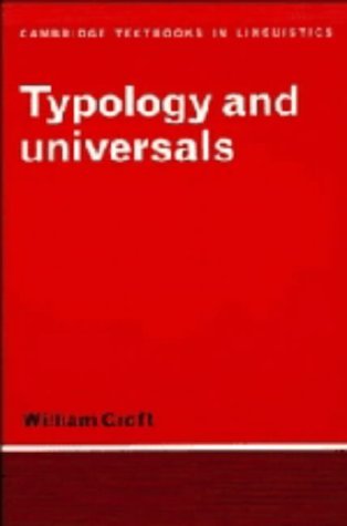 9780521365833: Typology and Universals (Cambridge Textbooks in Linguistics)
