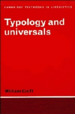 9780521365833: Typology and Universals