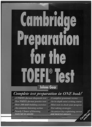 Imagen de archivo de Cambridge Preparation for the TOEFL Test Book a la venta por Better World Books