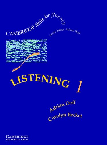 Imagen de archivo de Listening 1 Pre-intermediate Student's Book (Cambridge Skills for Fluency) a la venta por WorldofBooks