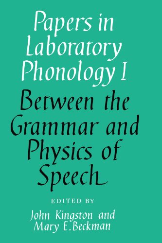 Stock image for Papers in Phonology: Volume 1, Between Grammar and Physics of Speech for sale by Chiron Media