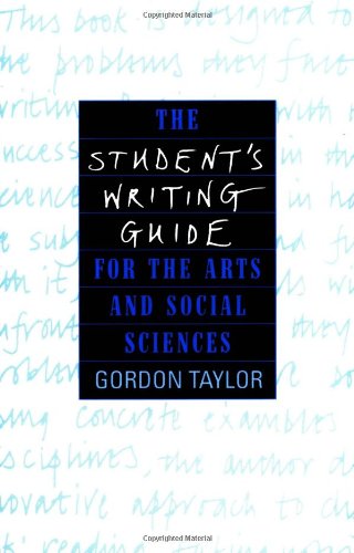 Beispielbild fr The Student's Writing Guide for the Arts and Social Sciences zum Verkauf von SecondSale