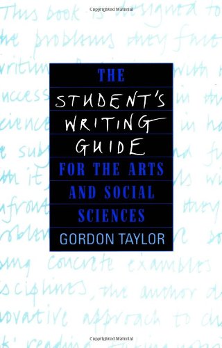 Imagen de archivo de The Student's Writing Guide for the Arts and Social Sciences a la venta por ThriftBooks-Atlanta