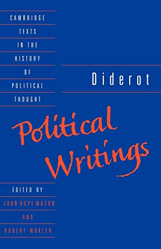 Beispielbild fr Diderot: Political Writings (Cambridge Texts in the History of Political Thought) zum Verkauf von WorldofBooks