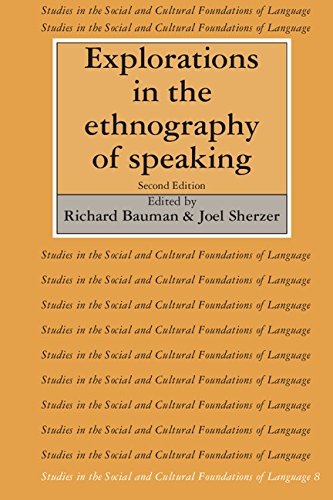 9780521370639: Explorations in the Ethnography of Speaking (Studies in the Social and Cultural Foundations of Language, Series Number 8)