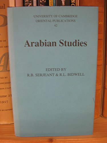 9780521373449: Arabian Studies (University of Cambridge Oriental Publications, Series Number 42)