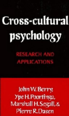 9780521373876: Cross-Cultural Psychology: Research and Applications