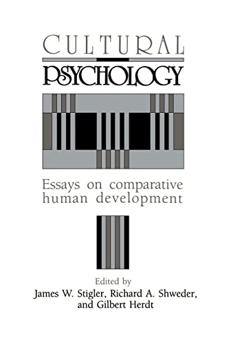 Imagen de archivo de Cultural Psychology: Essays on Comparative Human Development a la venta por Joseph Burridge Books