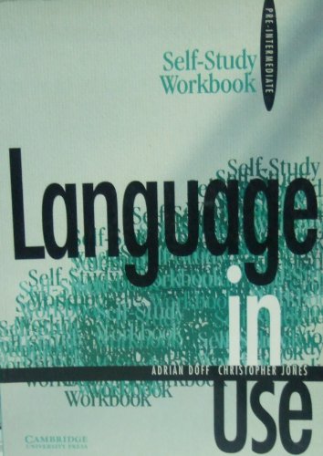Stock image for Language in Use Pre-intermediate Self-study workbook for sale by Ammareal