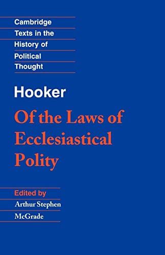 Stock image for Hooker: Of the Laws of Ecclesiastical Polity for sale by Chiron Media
