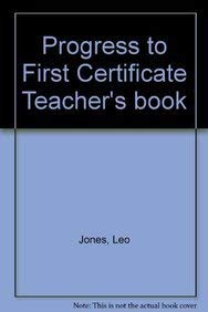 9780521379571: Progress to First Certificate Teacher's book