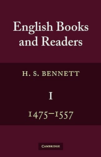 Beispielbild fr English Books and Readers 3 Volume Set: English Books and Readers 1475 to 1557: Being a Study in the History of the Book Trade from Caxton to the . the Incorporation of the Stationers' Company zum Verkauf von Chiron Media