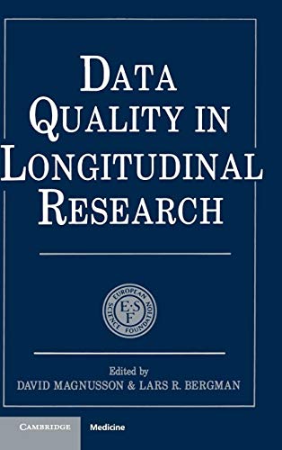 Imagen de archivo de Data Quality in Longitudinal Research a la venta por Better World Books Ltd