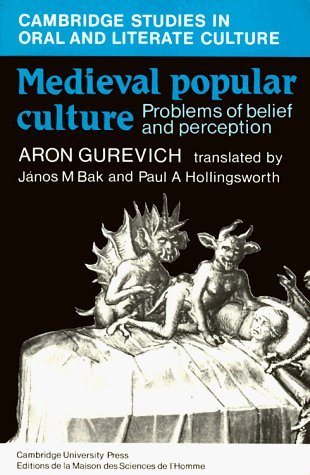 Beispielbild fr Medieval Popular Culture (Cambridge Studies in Oral and Literate Culture, Series Number 14) zum Verkauf von BooksRun
