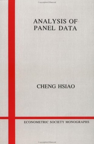 Imagen de archivo de Analysis of Panel Data (Econometric Society Monographs) a la venta por Hay-on-Wye Booksellers