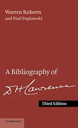 9780521391825: A Bibliography of D. H. Lawrence 3rd Edition