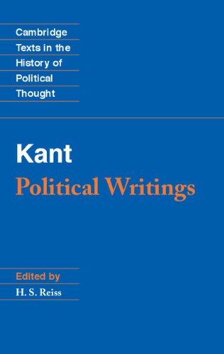 9780521391856: Kant: Political Writings (Cambridge Texts in the History of Political Thought)