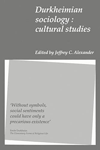 Beispielbild fr Durkheimian Sociology: Cultural Studies zum Verkauf von Solr Books