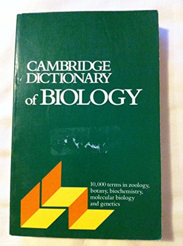 Beispielbild fr Cambridge Dictionary Biology zum Verkauf von Better World Books
