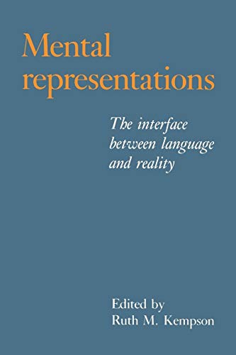 Stock image for Mental Representations: The Interface between Language and Reality for sale by SecondSale