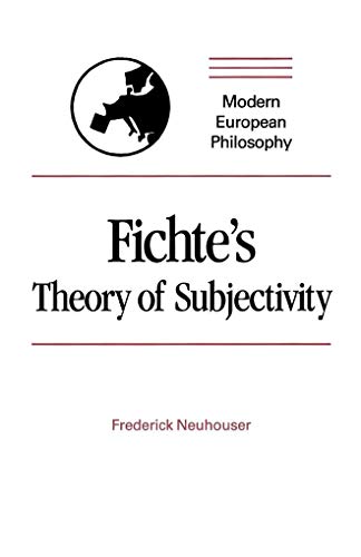Stock image for Fichte's Theory of Subjectivity for sale by Chiron Media