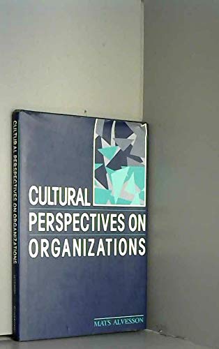 Stock image for Cultural Perspectives on Organizations for sale by Ammareal