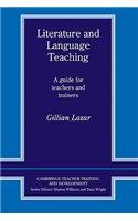 9780521404808: Literature and Language Teaching: A Guide for Teachers and Trainers
