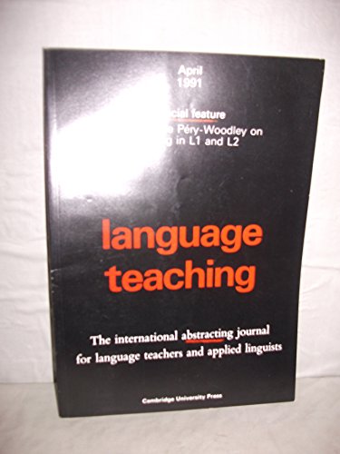Language Teaching: Volume 24, Part 1, January 1991 (Language Teaching, Series Number 24) (9780521405898) by The Centre For Information On Language Teaching; Kinsella, Valerie