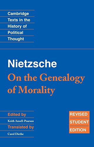 Imagen de archivo de Nietzsche: 'On the Genealogy of Morality' (Cambridge Texts in the History of Political Thought) a la venta por Jenson Books Inc