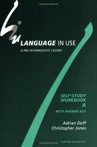 Stock image for Language in Use Split Edition Pre-intermediate Self-study Workbook a with Answer key for sale by Books Puddle