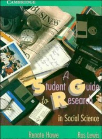 Imagen de archivo de A Student Guide to Research in Social Science a la venta por Better World Books