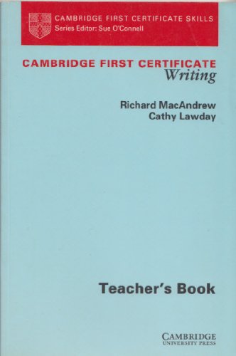 Beispielbild fr Cambridge First Certificate Writing (Cambridge First Certificate Skills) zum Verkauf von Buchpark