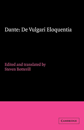 Imagen de archivo de Dante: De vulgari eloquentia a la venta por Revaluation Books