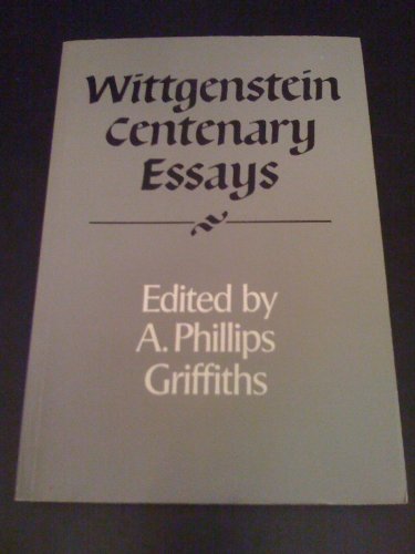 Beispielbild fr Wittgenstein : Centenary Essays zum Verkauf von Better World Books