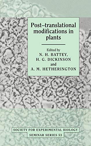 Imagen de archivo de Post-translational Modifications in Plants (Society for Experimental Biology Seminar Series) a la venta por Mispah books