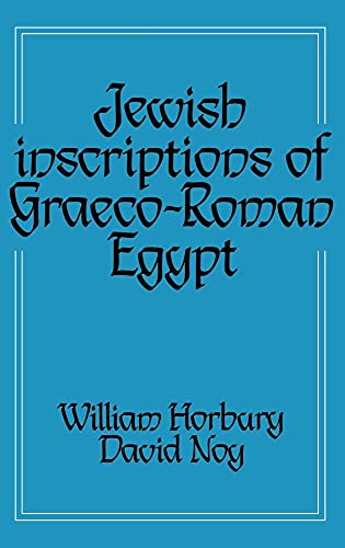 9780521418706: Jewish Inscriptions of Graeco-Roman Egypt