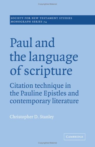 9780521419253: Paul and the Language of Scripture: Citation Technique in the Pauline Epistles and Contemporary Literature